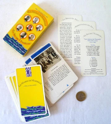 ANCIEN JEU DE 7 FAMILLES LES MAIRES DE MARSEILLE 1996 - Photo 1/4