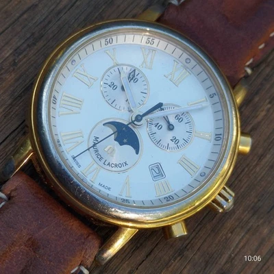 MAURICE LACROIX LC 1048 CUARZO HECHO EN SUIZA RESISTENTE AL AGUA 50m Foto 1 de 4