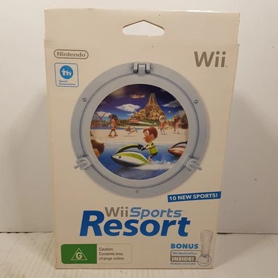 Wii Sports Resort (Wii, 2009, SEALED game) Big box Nintendo Motionplus inc. - Image 1 of 4