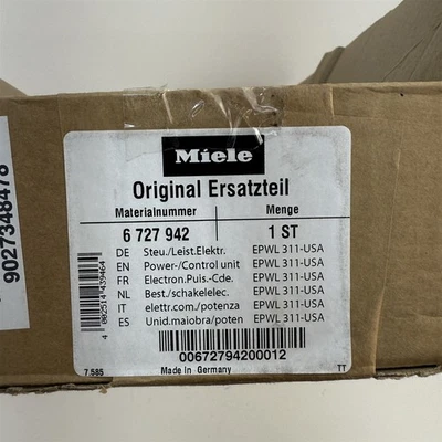 Unidad de potencia/control para lavavajillas Miele EPWL 311-USA 6727942 G6165 Futura Crystal Foto 1 de 4