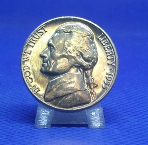 1955-D Jefferson Nickel Juwel Stempelglanz aus Originalrolle - Bild 1 von 2