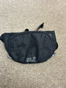 Jack Wolfskin Black Fidibus Waistbag Adjustable Shoulder Bum Bag - Picture 1 of 6
