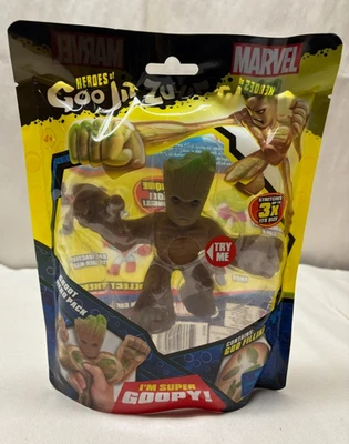 GROOT Marvel Heroes of Goo Jit Zu Superhéroes Hero Pack Elástico Goopy Raro NUEVO Foto 1 de 3