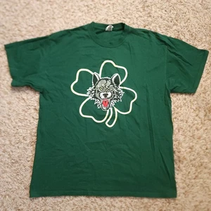 Chicago Wolves Trébol Día de San Patricio Camisa Verde Para Hombres XL Connauton - Imagen 1 de 5