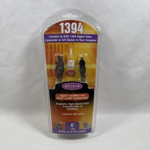 NEW - Belkin 1394 6in IEEE Camcorder / AV Device Cable 6 pin to 4 pin - Picture 1 of 8