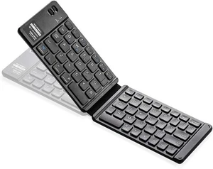 Sanwa Direct Keyboard Bluetooth Foldable iPad/iPhone Only Lightweight134g Compac - Picture 1 of 6