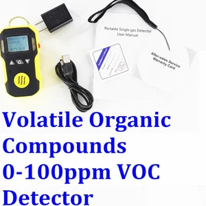 VOC Volatile Organic Compound Gas Detector USB Rechargeable Water Proof 0-100PPM - Picture 1 of 12
