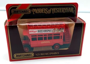Nº 3663 Matchbox Modelos de Antaño Y23 1922 Aecomnibus "Rice Krispies" - Imagen 1 de 4