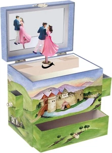 Caja de Música Princesa Príncipe - Invitación a Bailar Melodía, Joyero Regalo para Niña - Imagen 1 de 4