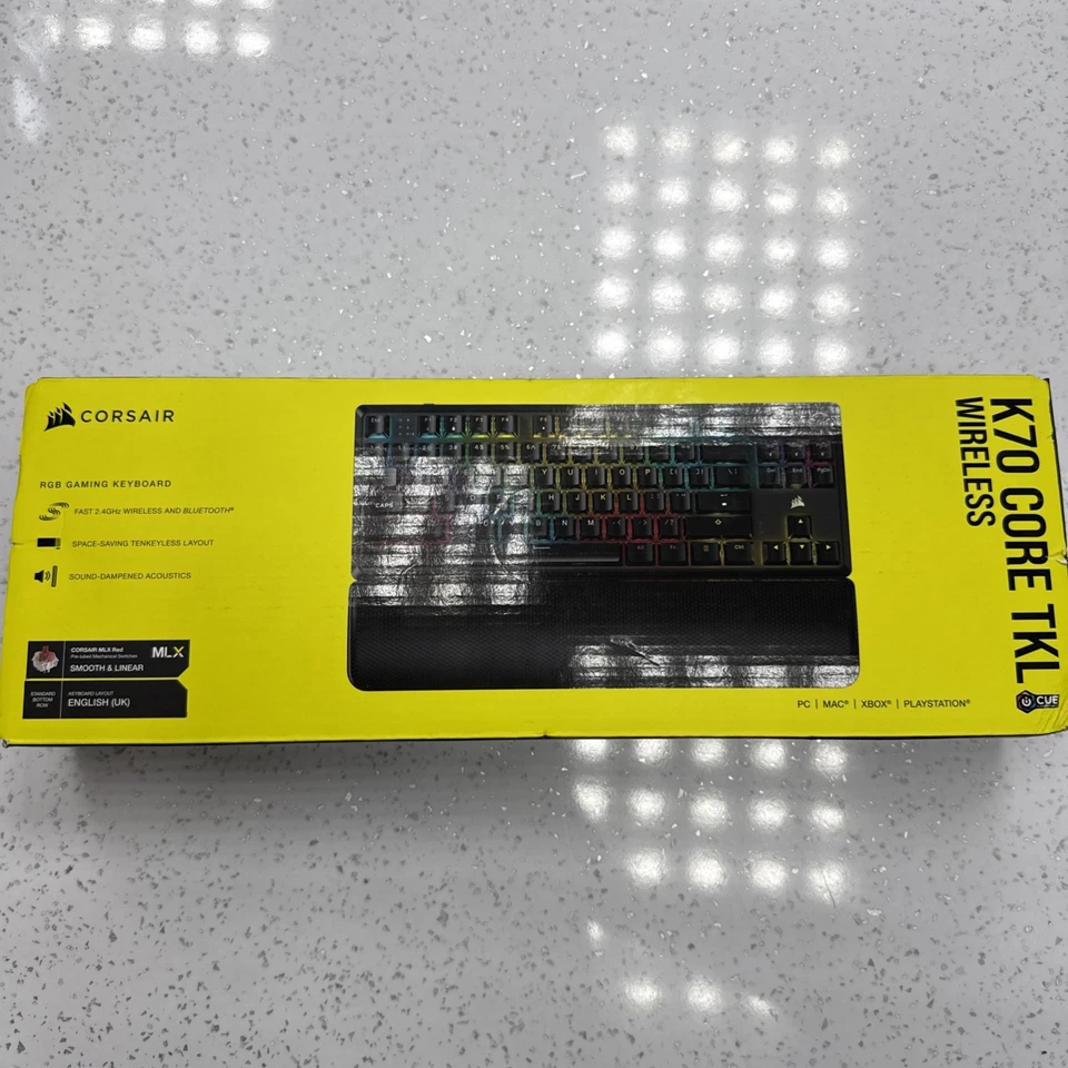 Corsair K70 Core TKL Wireless Gaming Keyboard - Black - Image 1 of 3