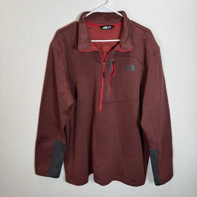 Chaqueta polar The North Face para hombre Canyonlands 1/2 cremallera XXXL 3XL rojo ladrillo Foto 1 de 4