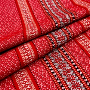 Cubierta ucraniana fiesta adorno decoración boda PLAKHTA rojo gris Плахта - Imagen 1 de 3