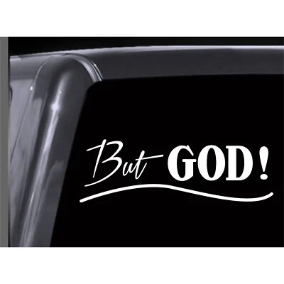 ¡PERO DIOS! Calcomanía de vinilo coche, ventana, pared, espejo, parachoques, portátil, enfriador Yeti 01 Foto 1 de 4