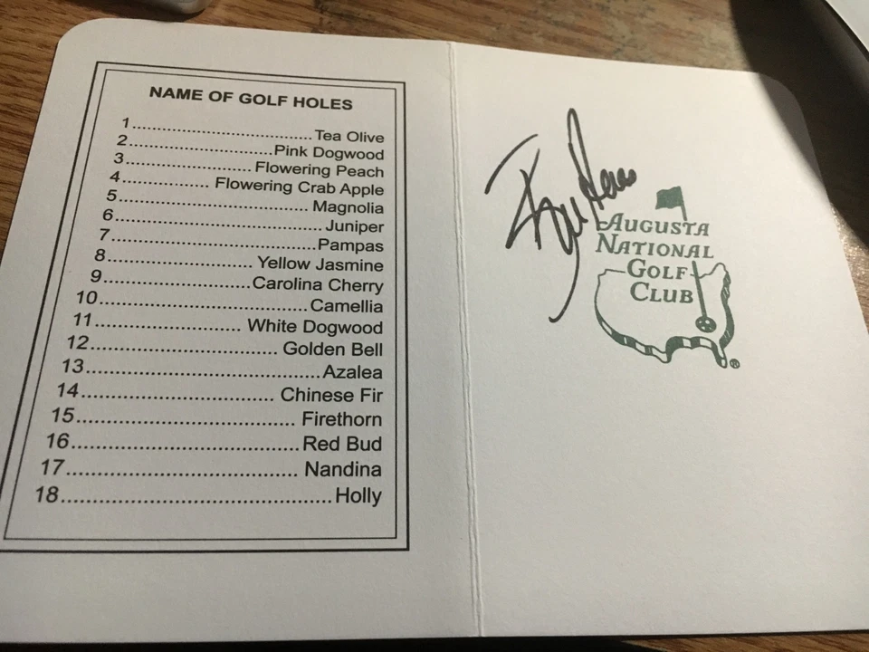 Bill Haas Signed Masters Scorecard - Image 1 of 1
