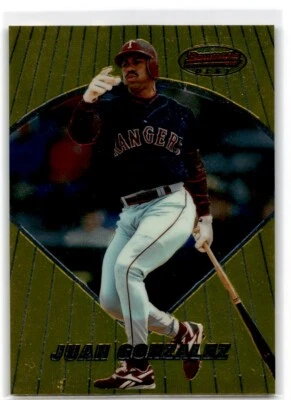 1996 Bowman's Best Juan Gonzalez Texas Rangers #58 - Image 1 of 2