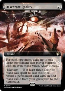 Desecrate Reality Extended Art Commander Masters NM MTG - Picture 1 of 1