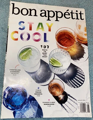 Bon Appetit Cooking Food Magazine 2016 August - Image 1 of 4