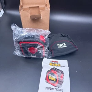 NIB Measure King 3 in 1 Black & Red 3-Buttons Wireless Portable Measuring Tape - Picture 1 of 2