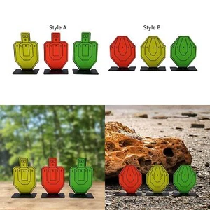 3Pcs Mini Targets Metal Target Wargame Hunting Silhouette - Picture 1 of 13