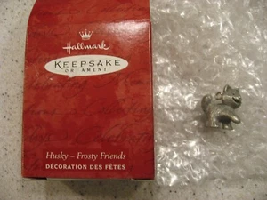 Hallmark Keepsake Husky - Ornamento in miniatura Frosty Friends - Regalo grazie - Foto 1 di 5