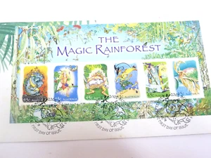 Australia Post, The Magic Rainforest First Day of Issue 6 stamp set. - Bild 1 von 3