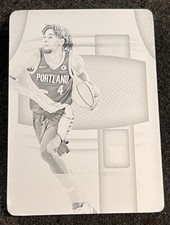 2022-23 National Treasures Greg Brown III 2021 Rookie Logoman Printing Plate 1/1