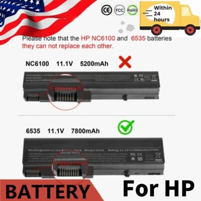 Batería de 9 celdas para HP Compaq 6530b 6535b 6730b 6735b HSTNN-UB68 482962-001 Foto 1 de 4