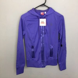 New Puma Purple Full Zip Hooded Jacket Size XS Women Has Flaw - Picture 1 of 12