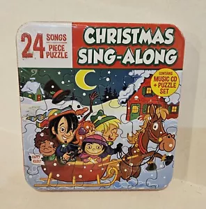 Christmas Sing-Along Music CD + Puzzle 24 songs & 24 Piece New Sealed NIB - Foto 1 di 7