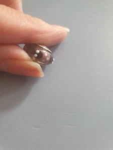Pandora Charm / glass purple lady bug charm - Picture 1 of 5