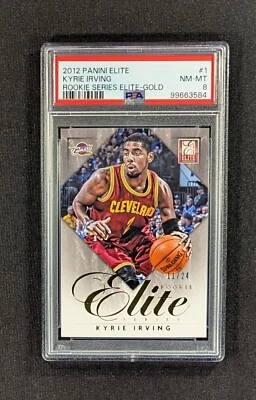 2012-13 Elite Elite Series Rookies Gold 11/24 Kyrie Irving #1 Rookie RC PSA 8 - Image 1 of 2
