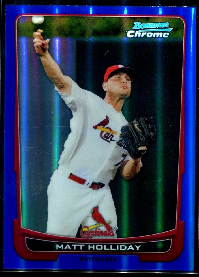 MATT HOLLIDAY 2012 Bowman Chrome BLUE REFRACTOR #109 /250 - Image 1 of 1