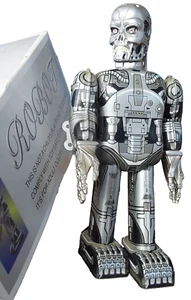 TIN TOYS JAPAN WALKING ROBOT T8 TERMINATOR EN BOITE SHOGUN MECANIQUE AUTOMATE  - Foto 1 di 10
