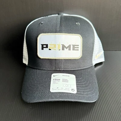 NWT Nike Coach Prime Classic99 Black Adjustable Snapback Trucker Hat Cap - Image 1 of 4