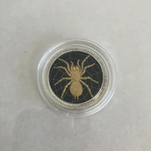 2015 Australien Trichter-Web Spinne Silber 1 Oz. $ 1 Münze in Kapsel. - Bild 1 von 2