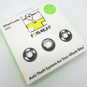 Pinhead Bike Anti-Theft Wheel Nut Lock Set M9 Solid Axle - For 1 Wheel GN-452-H7 - Picture 1 of 7
