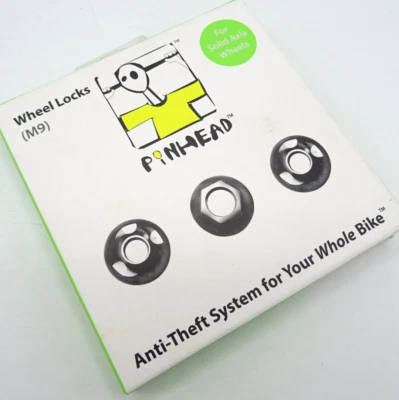 Pinhead Bike Anti-Theft Wheel Nut Lock Set M9 Solid Axle - For 1 Wheel GN-452-H7 - Image 1 of 4
