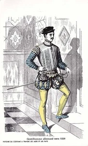 Pub Labo Unilabo - Gentilhomme Allemand vers 1550 - Picture 1 of 1