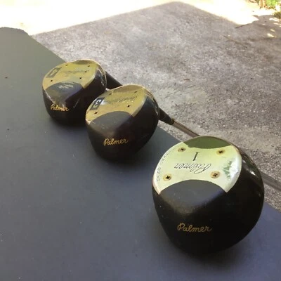 Arnold Palmer Wood Set  Driver, 3 & 4 Woods RH set New Lamkin Grips Stiff Flex - Image 1 of 4