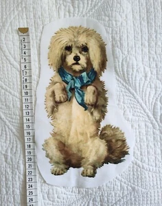 Fabric Dog Fabric Panel Block Applique Clothing Cotton Patch - Picture 1 of 1