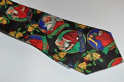 Corbata de cuello para hombre, NAVIDAD, Papá Noel, tintineo, cláusula  Foto 1 de 2