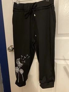 Unbranded Women’s Size M Black Crop Pants - Picture 1 of 8
