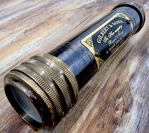Brass Twist Kaleidoscope Antique Gilbert & Sons Collictive Nautical Gift Item - Picture 1 of 10