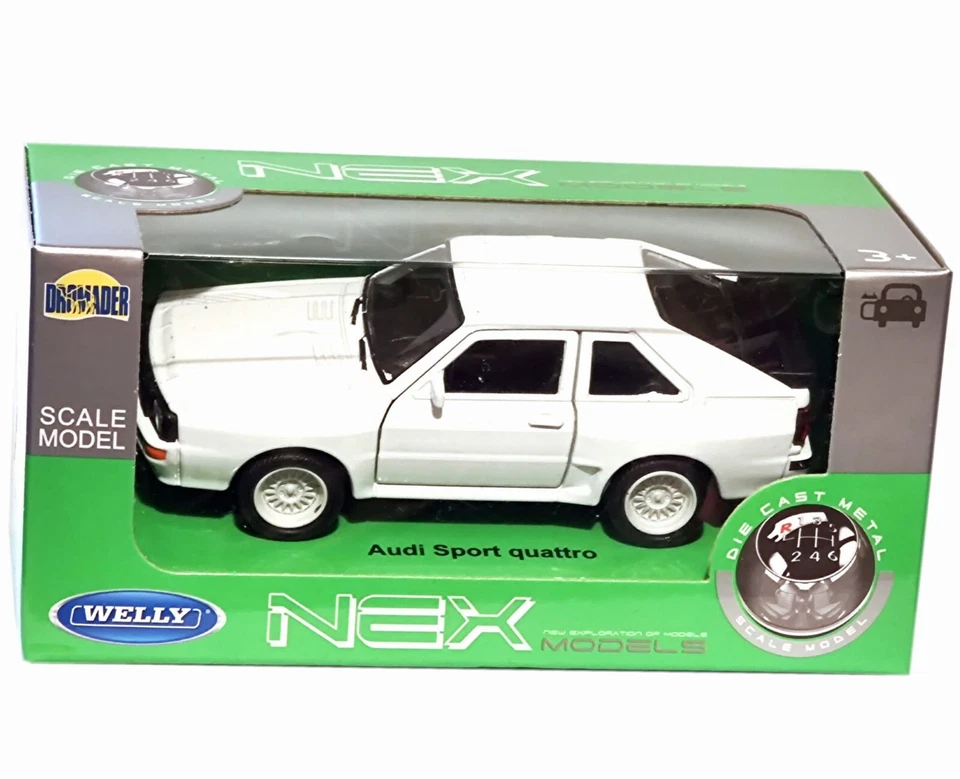 Audi Sport Quattro Germany Classic Car Model Diecast Toy 1:34-1:39 Scale Welly - Image 1 of 1