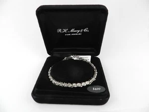 MACY'S Diamond Bracelet (1/2 ct. t.w.) in Sterling Silver - Picture 1 of 5