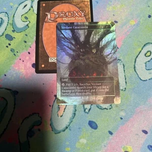 Verdant Catacombs Full Art Foil Fetch Land Play Test Mtg Card - Picture 1 of 2