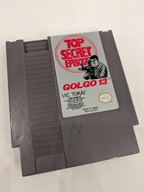 Golgo 13 Top Secret Episode NES Nintendo Authentic Cart Loose