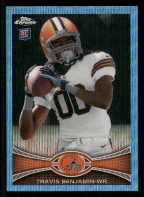 2012 Topps Chrome Blue Wave Refractors #BW43 Travis Benjamin - Image 1 of 2