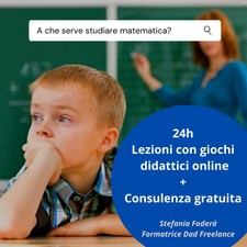 Lezioni di recupero di Matematica scuola primaria 6-10 anni, 24h al mese, online