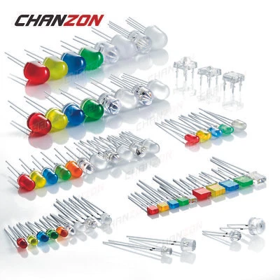 Diodo LED UV de 3 mm 5 mm 8 mm 10 mm rojo blanco luces RGB diodo emisor electrónica   Foto 1 de 4